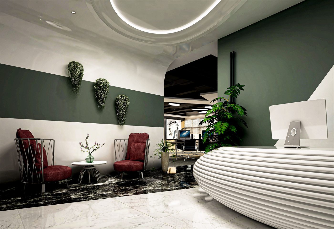 Reception di un ufficio moderno